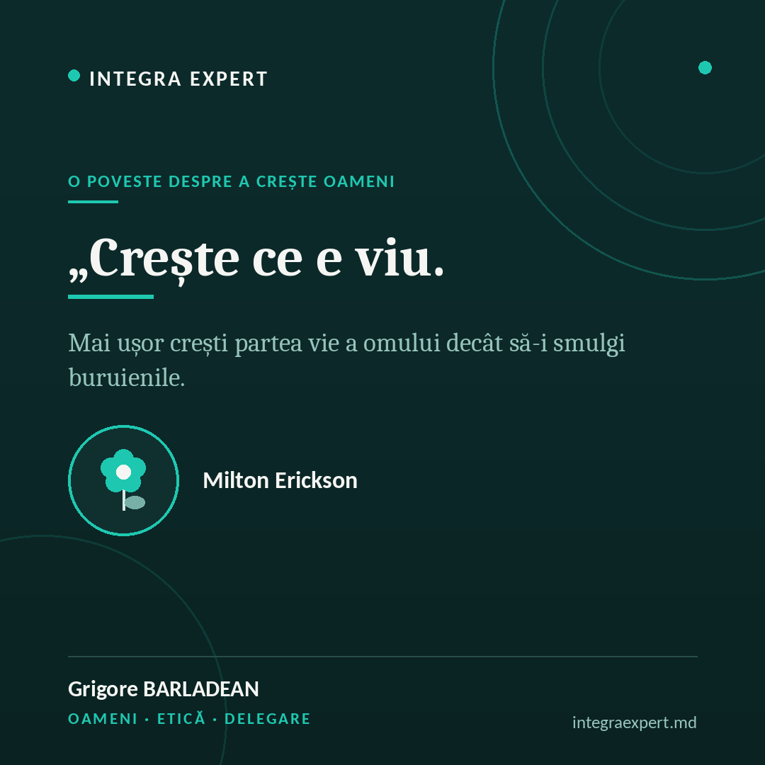Crește ce e viu: lecția violetelor lui Milton Erickson